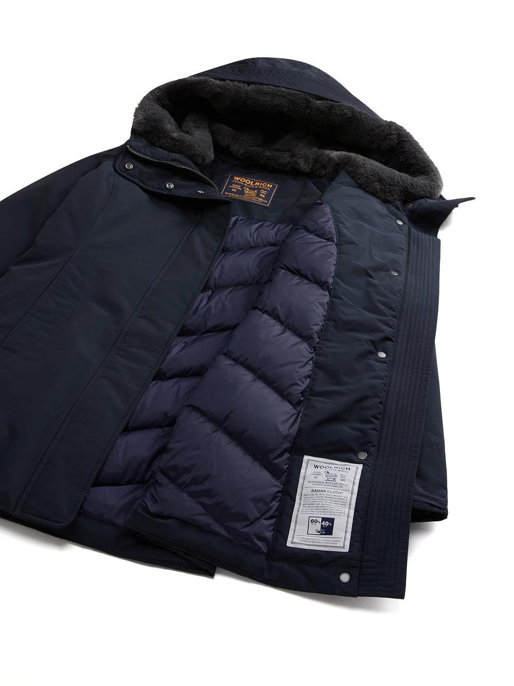 BOULDER FAUX FUR PARKA Woolrich Giubbino Donna Cfwwou2265frut0001 Blu