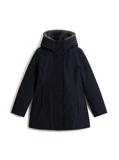 BOULDER FAUX FUR PARKA Woolrich Giubbino Donna Cfwwou2265frut0001 Blu