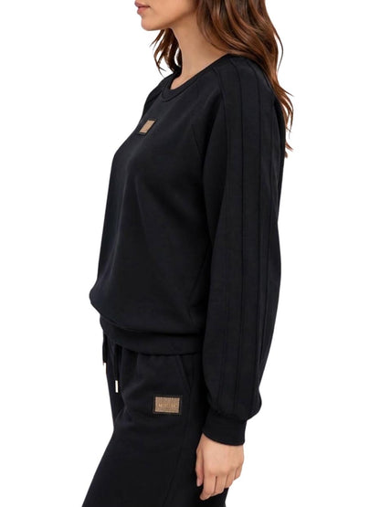 Yes Zee Felpa Donna F005 Nr00 Nero