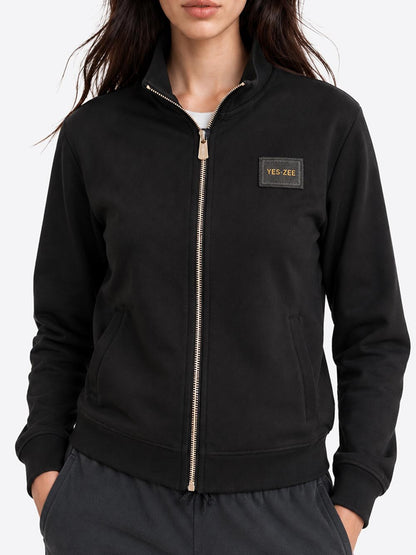 Yes Zee Felpa Donna F009 Nr00 Nero