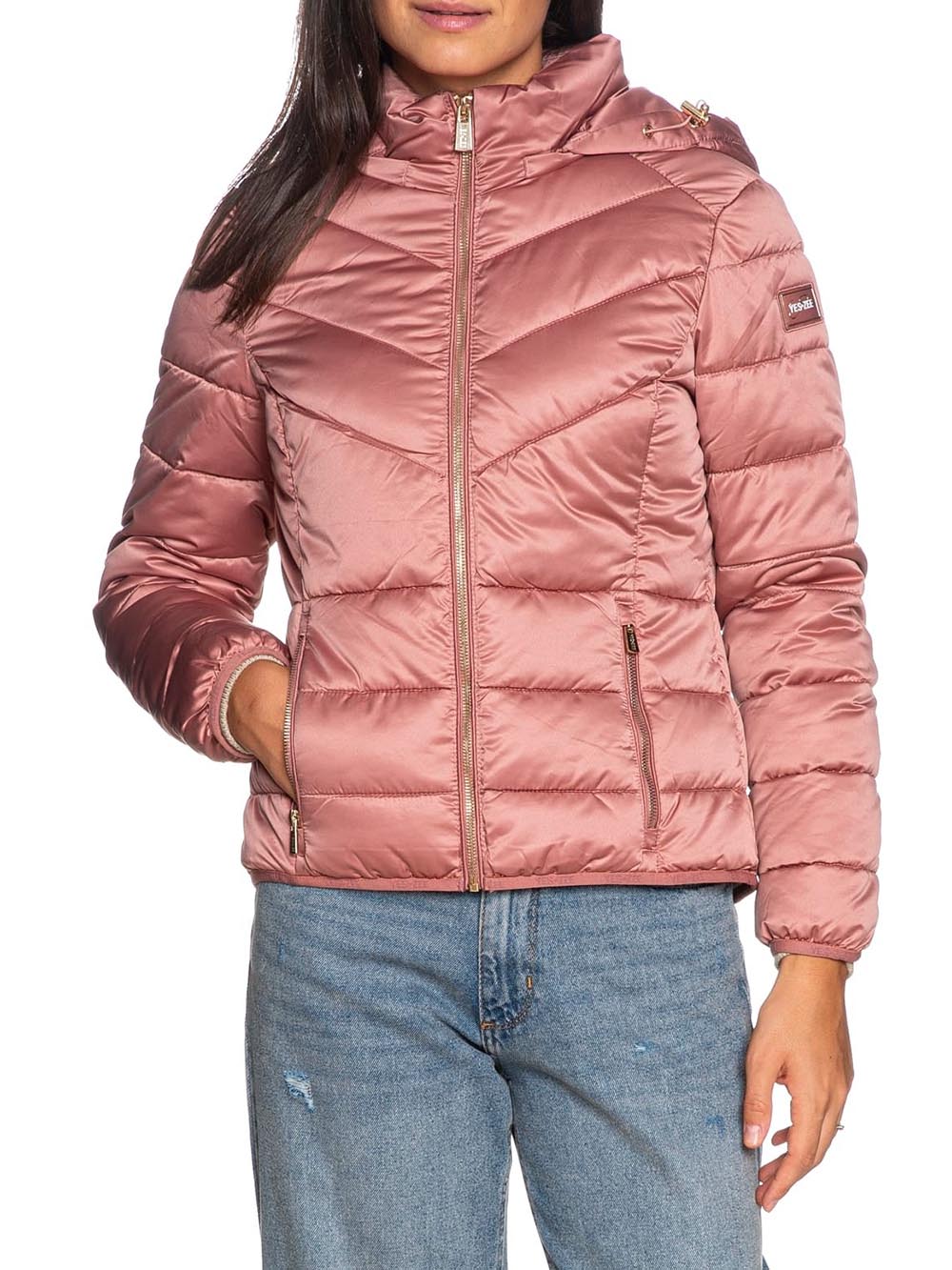 Yes Zee Giubbino Donna J007 M500 Rosa antico