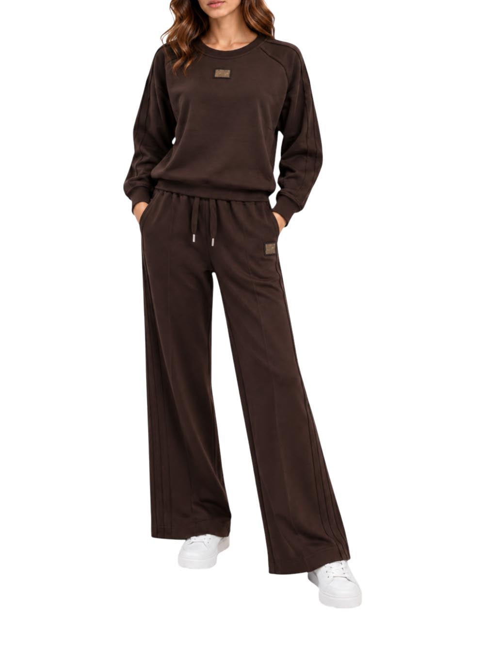 Yes Zee Pantalone Donna P329 Nr00 Marrone