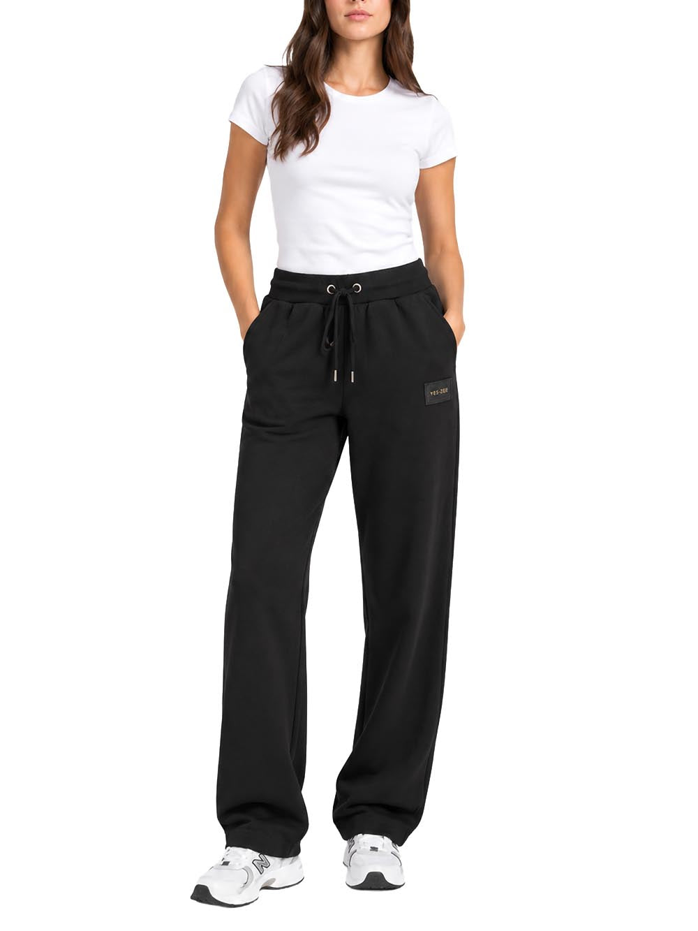 Yes Zee Pantalone Donna P370 Nr00 Nero