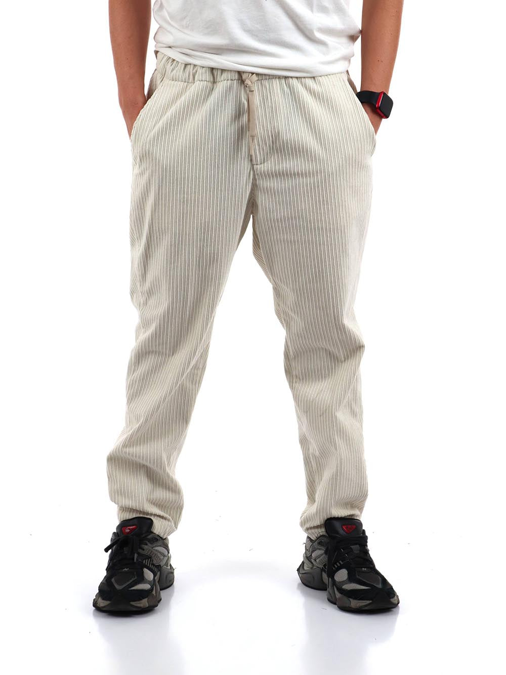 milo YOS Pantalone Uomo 127143 Panna