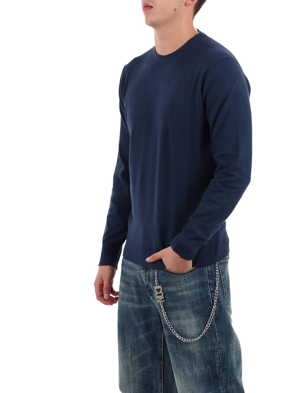 paricollo essentials f.12 YOS Maglia Uomo 3000900 Denim
