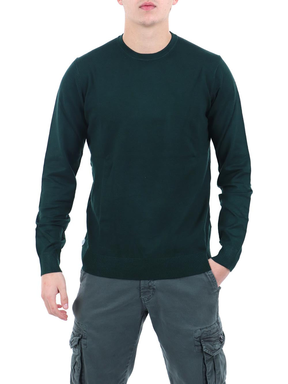 paricollo essentials f.12 YOS Maglia Uomo 3000900 Verde bottiglia