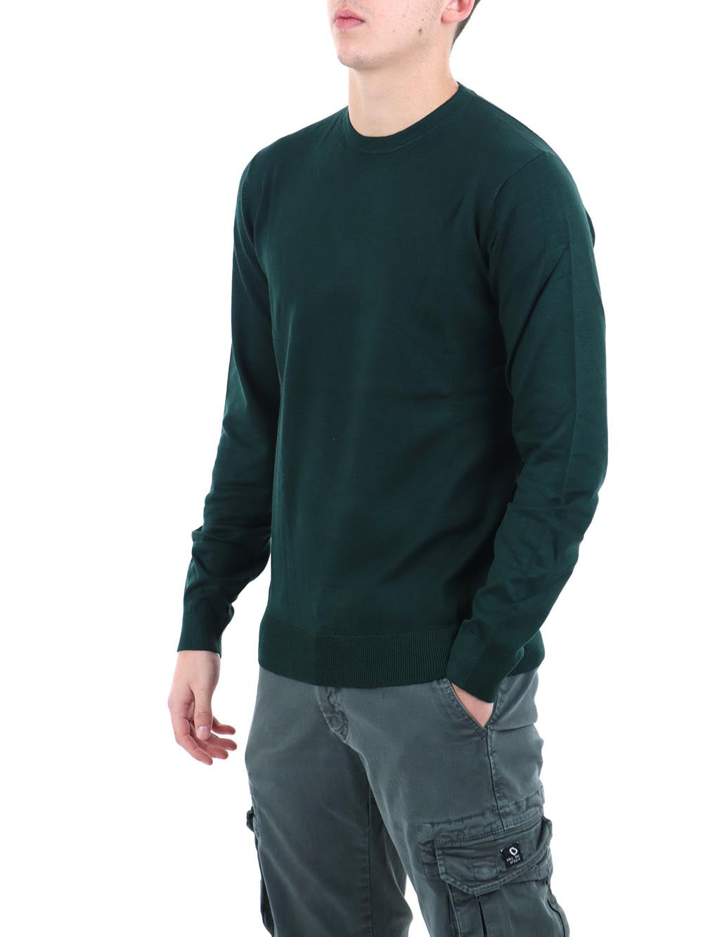 paricollo essentials f.12 YOS Maglia Uomo 3000900 Verde bottiglia