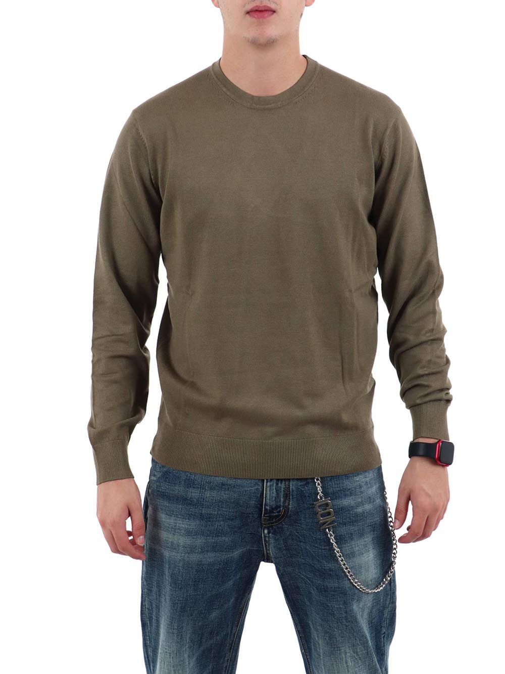 paricollo essentials f.12 YOS Maglia Uomo 3000900 Fango