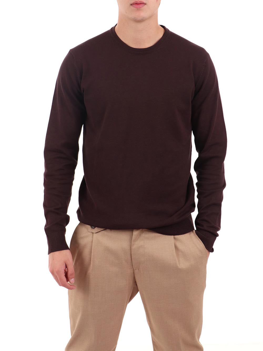 paricollo essentials f.12 YOS Maglia Uomo 3000900 Fondente