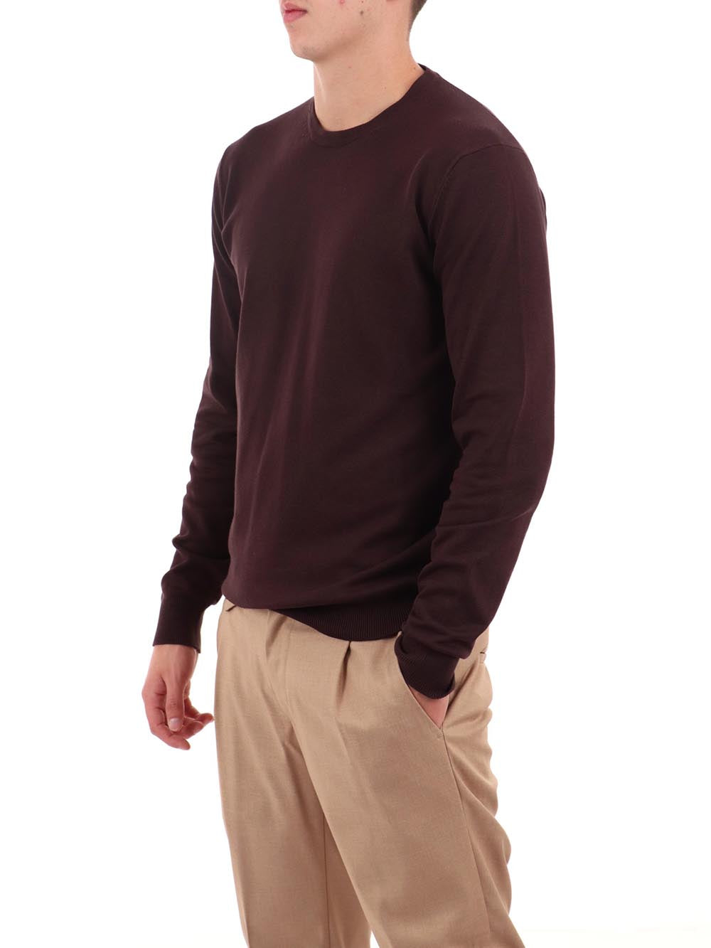 paricollo essentials f.12 YOS Maglia Uomo 3000900 Fondente