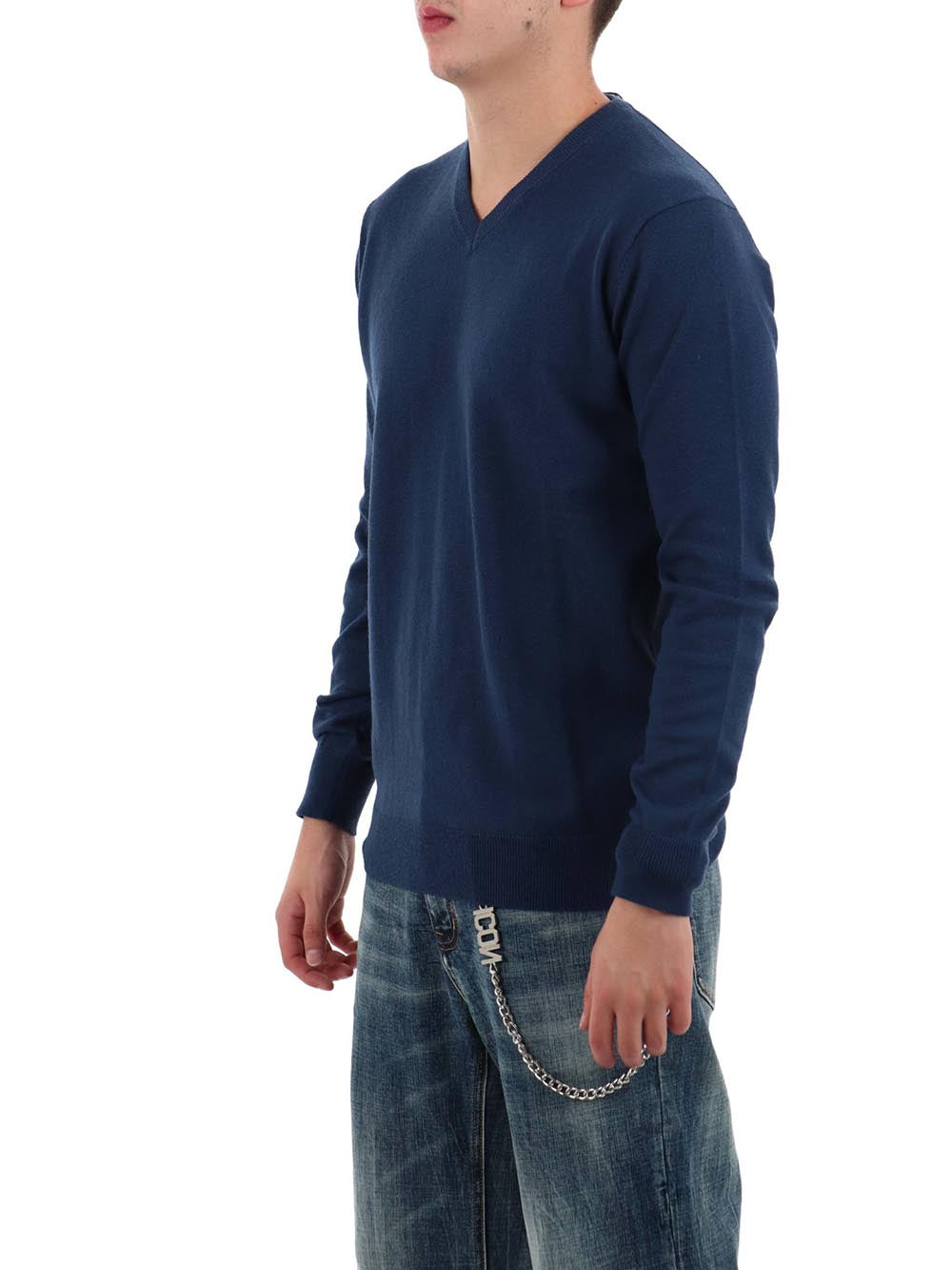 scollo v f.12 YOS Maglia Uomo 3011900 Denim