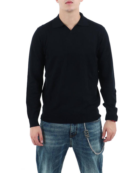 polo collo derby essentials f.12 YOS Maglia Uomo 3021900 Nero