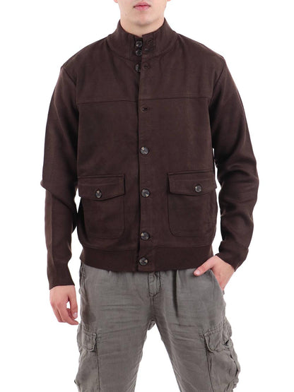 giacca lup.bott YOS Maglia Uomo 6001226 Marrone