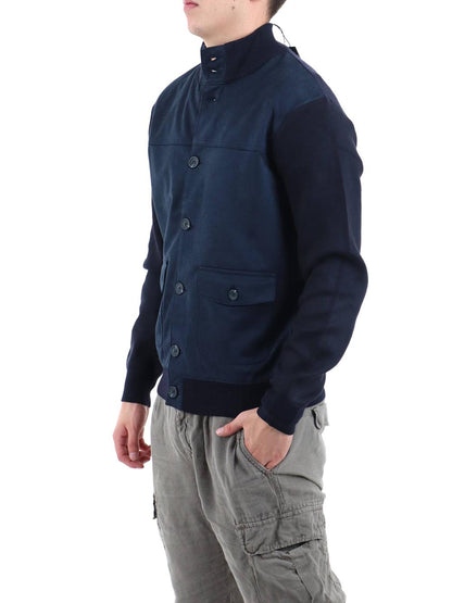 giacca lup.bott YOS Maglia Uomo 6001226 Blu
