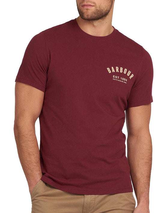 T-shirt MTS0502 BARBOUR PREPPY TEE Bordeaux